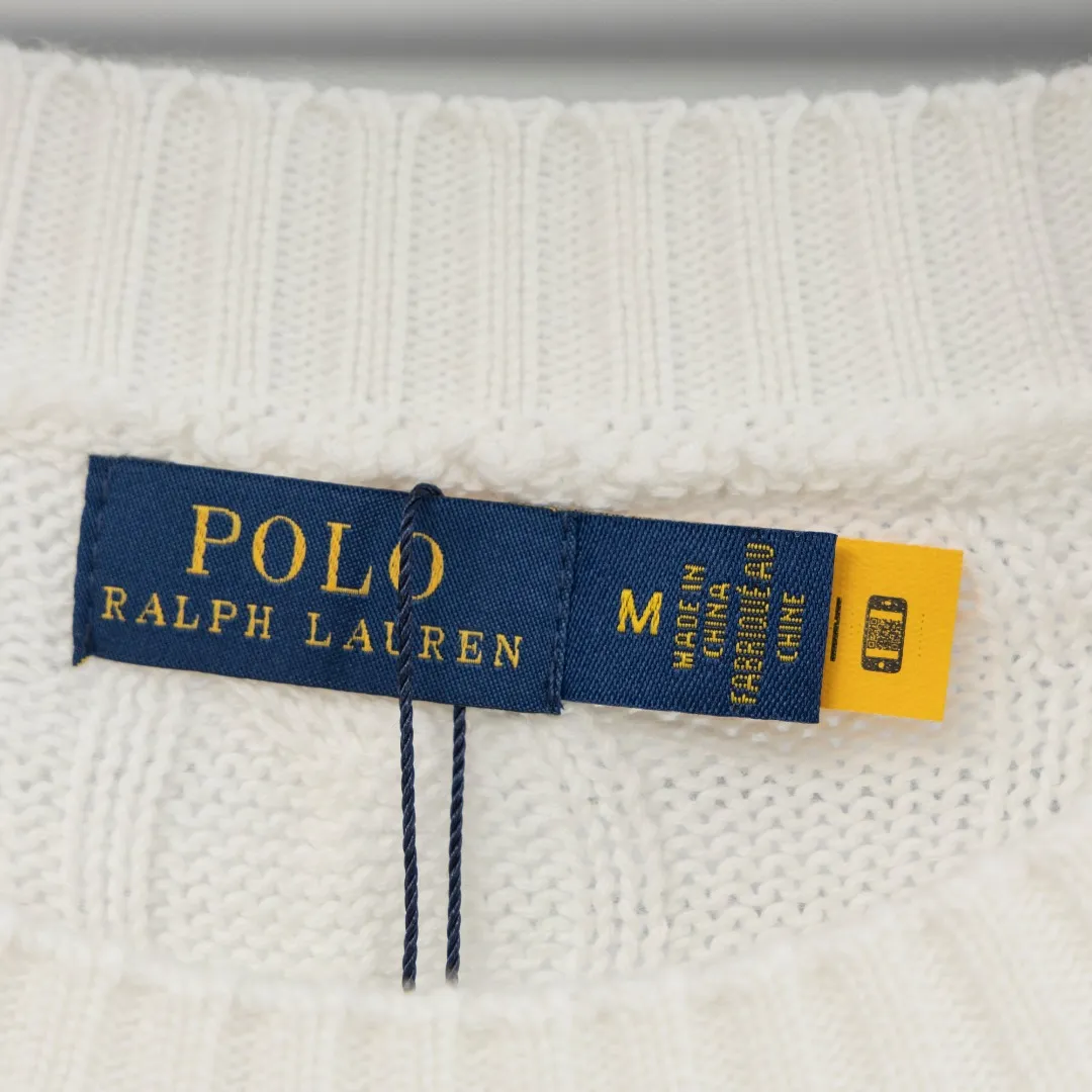 P280 top version (different currencies). You can scan the code to enter the official website. Style: Ralph Lauren POLO Ralph Lauren small label embroidered knitted old money style long-sleeved sweater. Color: Picture color. Size: S-XL. Fabric: pure cotton. Accessories: full set of customized accessories. No gender distinction. Same style for men and women.